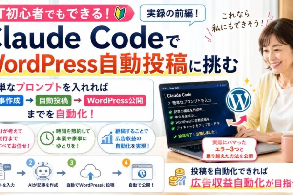 Claude Codeで非エンジニアがWordPress自動投稿に挑む―リアルにハマったエラー3つと、Claudeへの伝え方【前編】