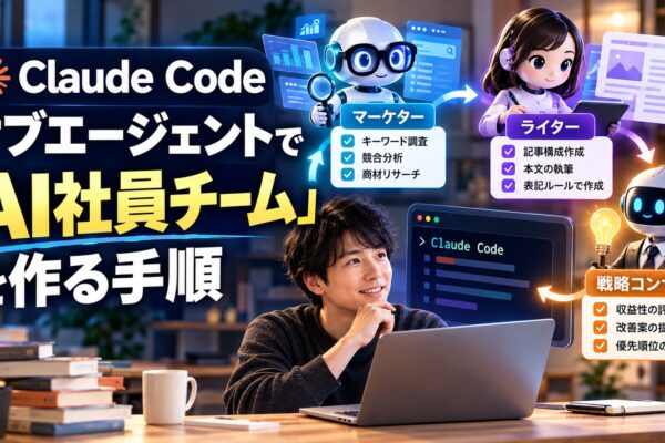 Claude Codeサブエージェントで「AI社員チーム」を作る手順