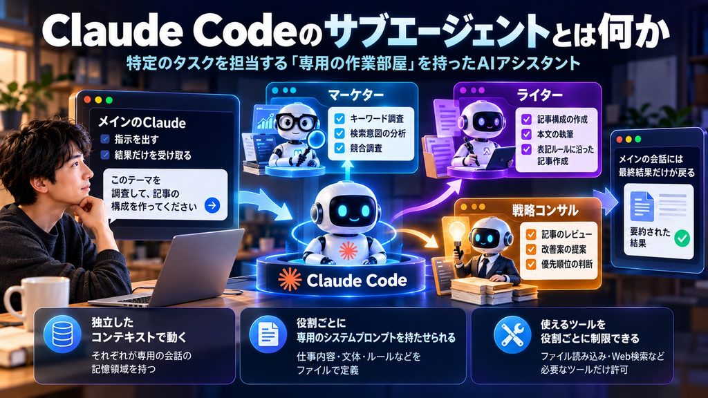 Claude Codeのサブエージェントとは何か